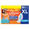 WHISPER SANITARY 36 PADS